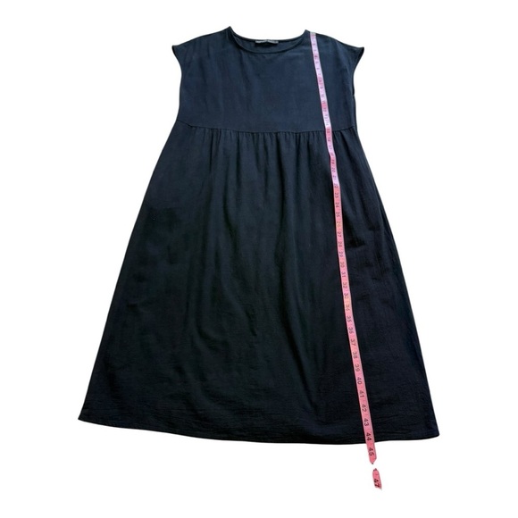ZANZEA COLLECTION Black Cotton Midi Dress - Size Large - Picture 8 of 10